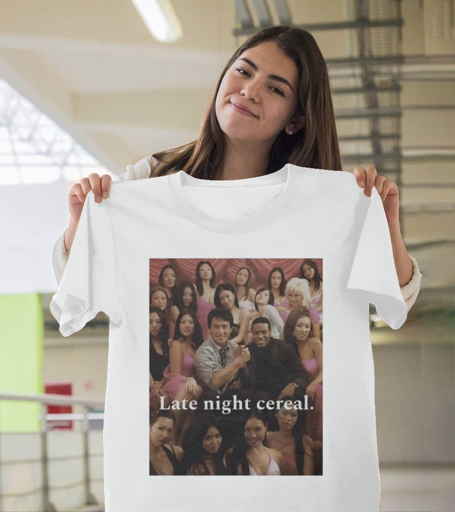 Late Night Cereal Rush Hour Movie Scene T-Shirt