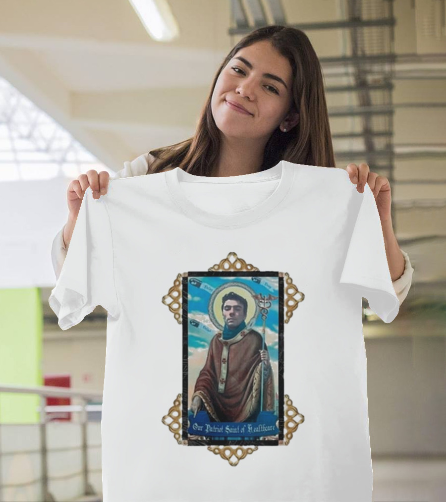Toy De Jour Luigi Mangione Our Patriot Saint Of Healthcare Framed Image T-Shirt