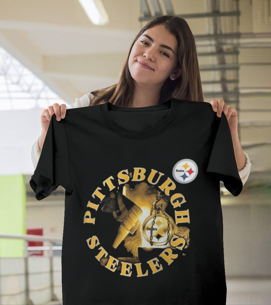 Pittsburgh Steelers Iconic Emblem Sporting Chance Tri-Blend T-Shirt