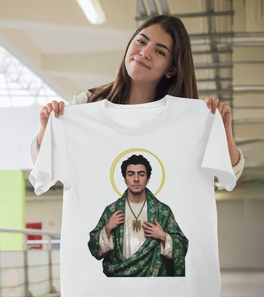 Luigi Mansion Nicola Holy Icon Green Robe T-Shirt
