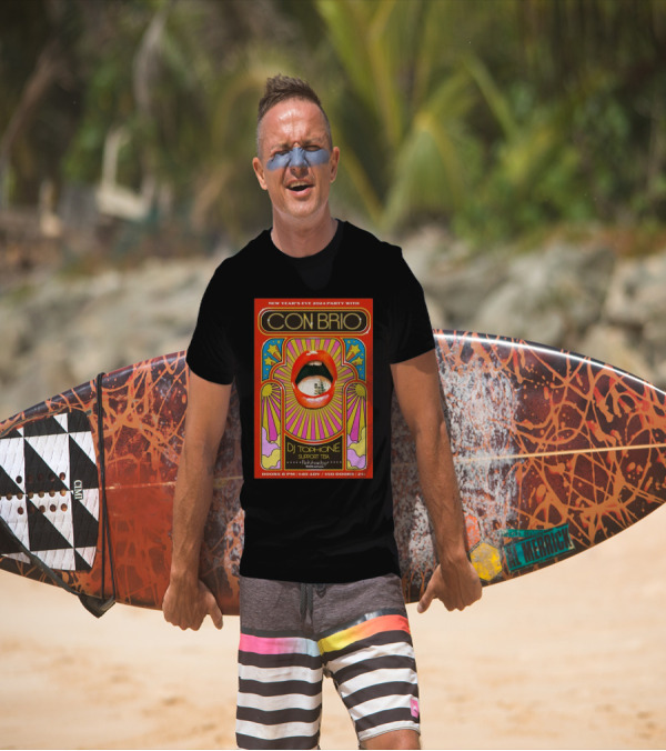 New Year's Eve 2024 Con Brio Party At Rickshaw Stop San Francisco With DJ Toph One T-Shirt