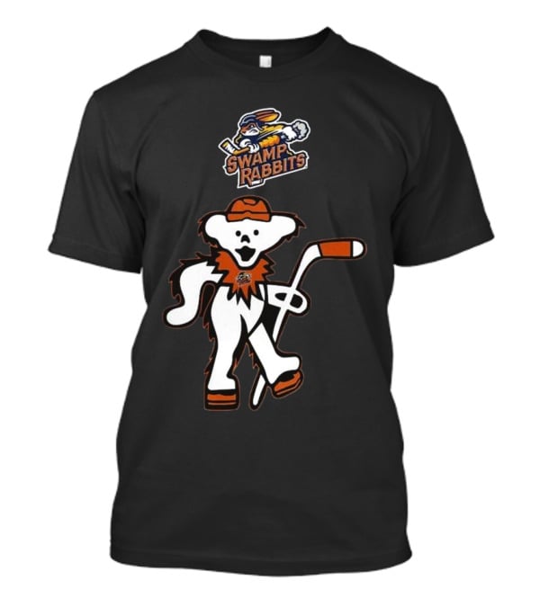 Swamp Rabbits Hockey Dancing Bear Logo Crossover Night For Fans T-Shirt