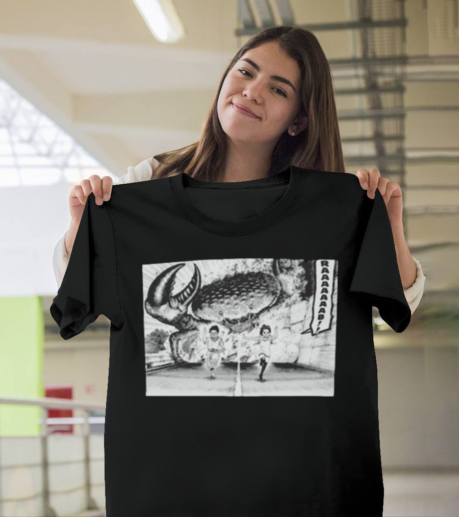 Dandadan Okarun Raaarrrr 2024 Crab Chase Scene T-Shirt