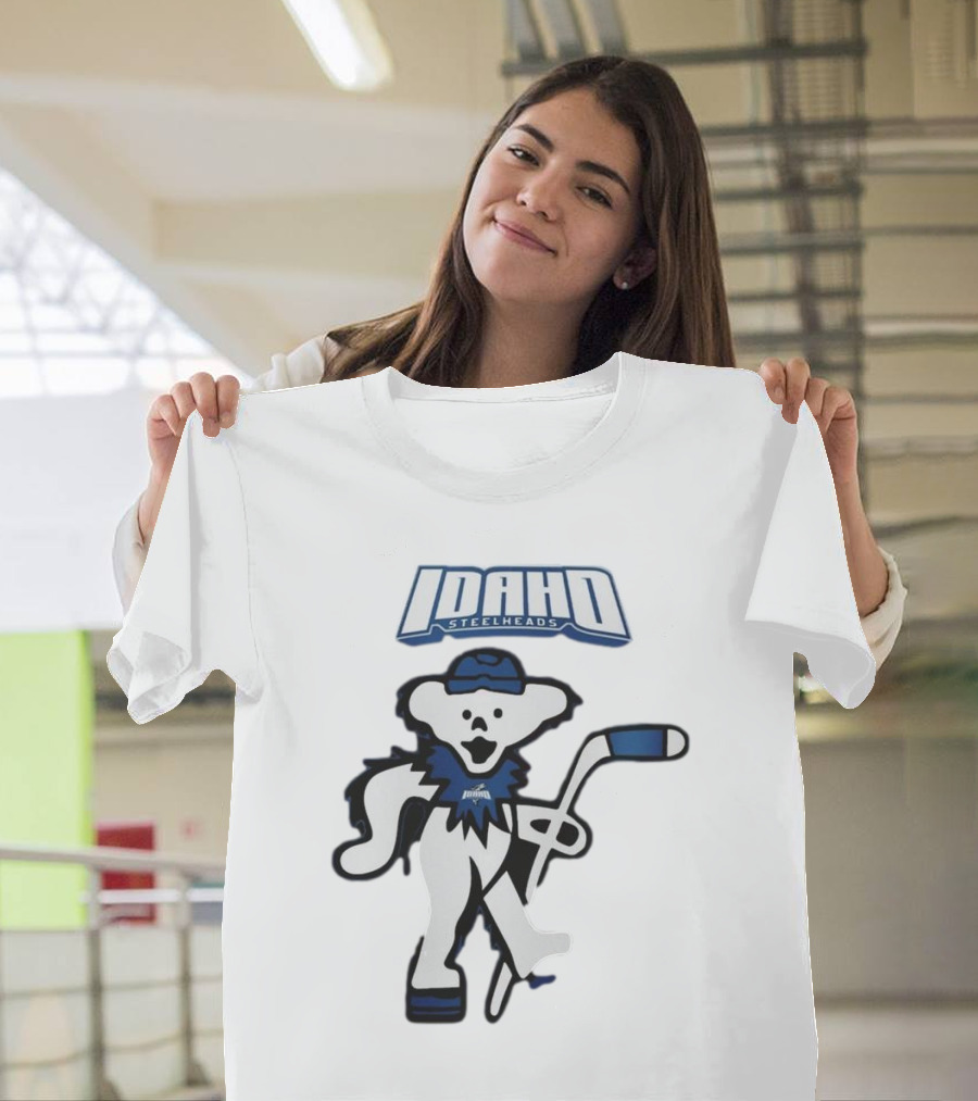 Idaho Steelheads Grateful Dead Hockey Bear 2025 T-Shirt