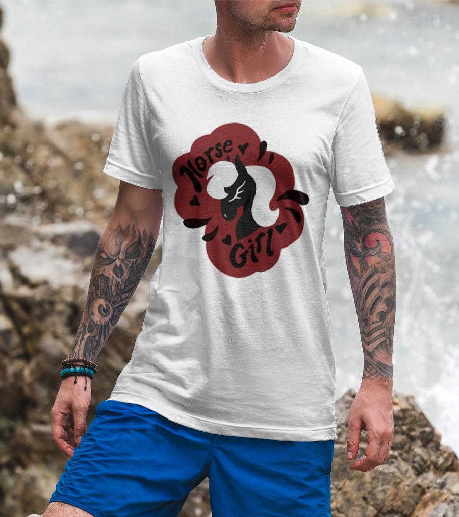 Norse Girl Horse Girl Sharkrobot T-Shirt