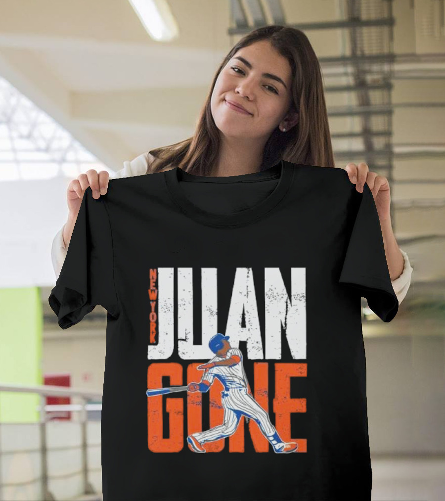 New York Juan Gone Baseball Player Swinging T-Shirt