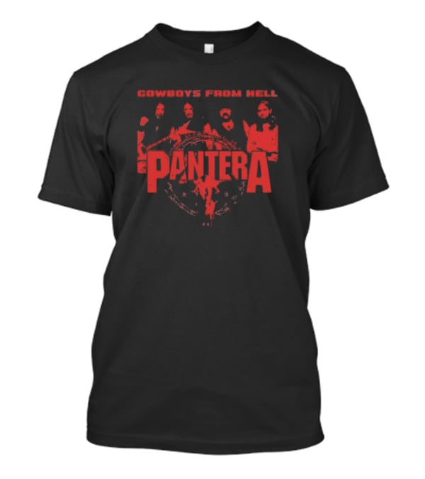 Pantera Cowboys From Hell Band Members Red T-Shirt