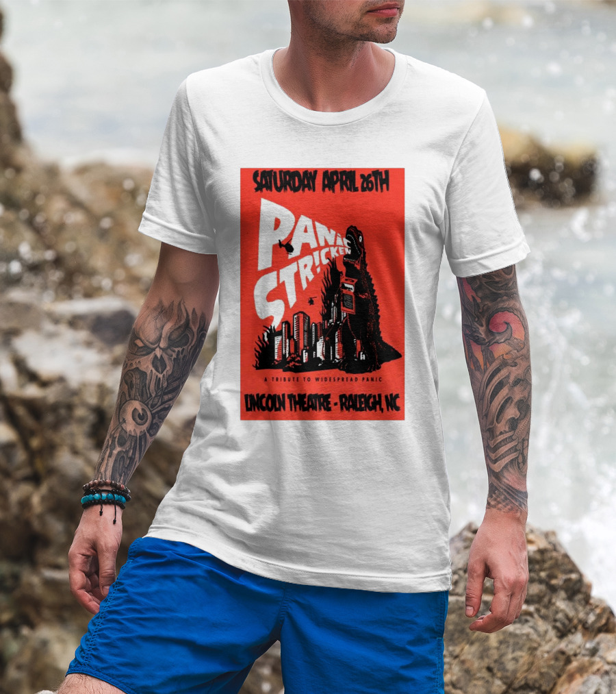 Saturday April 26th Panic Stricken A Tribute To Widespread Panic Lincoln Theatre Raleigh NC T-Shirt