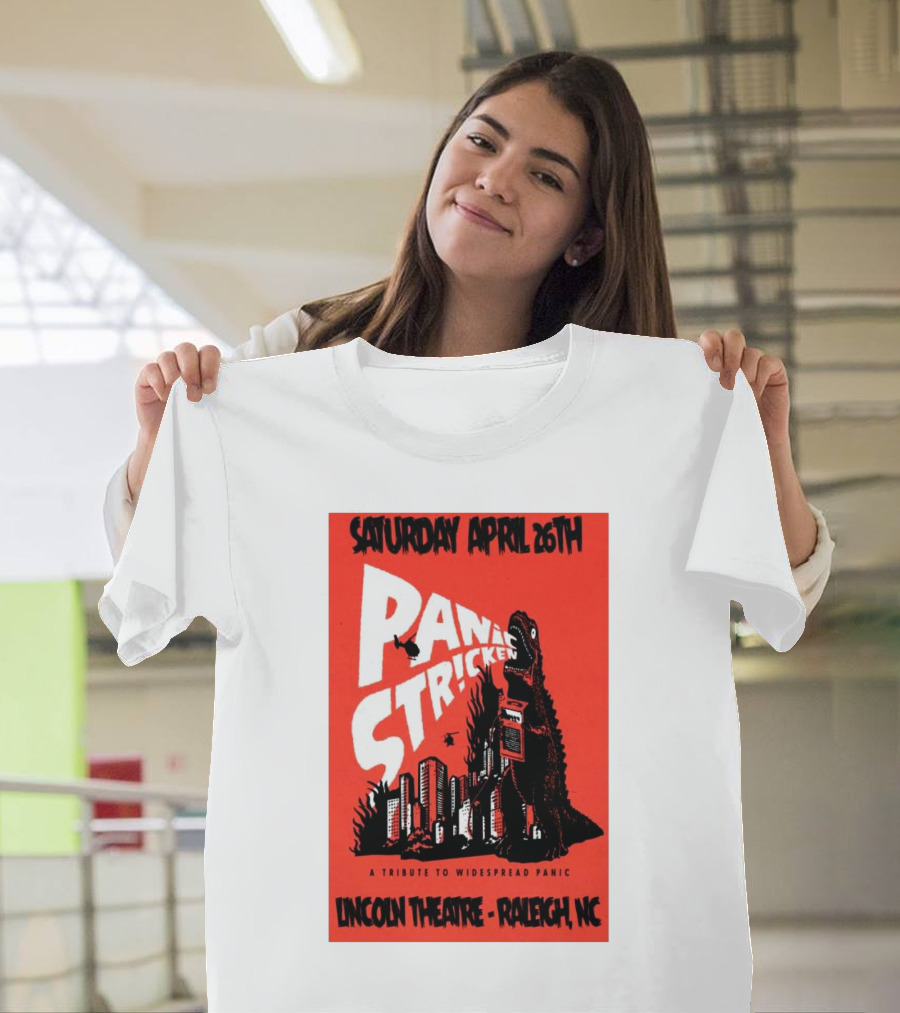 Saturday April 26th Panic Stricken A Tribute to Widespread Panic Lincoln Theatre Raleigh NC T-Shirt