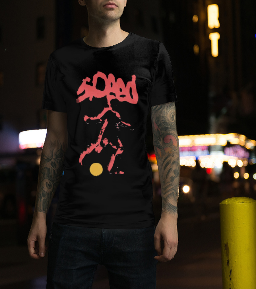 IShowSpeed Soccer Silhouette With Ball Warp T-Shirt