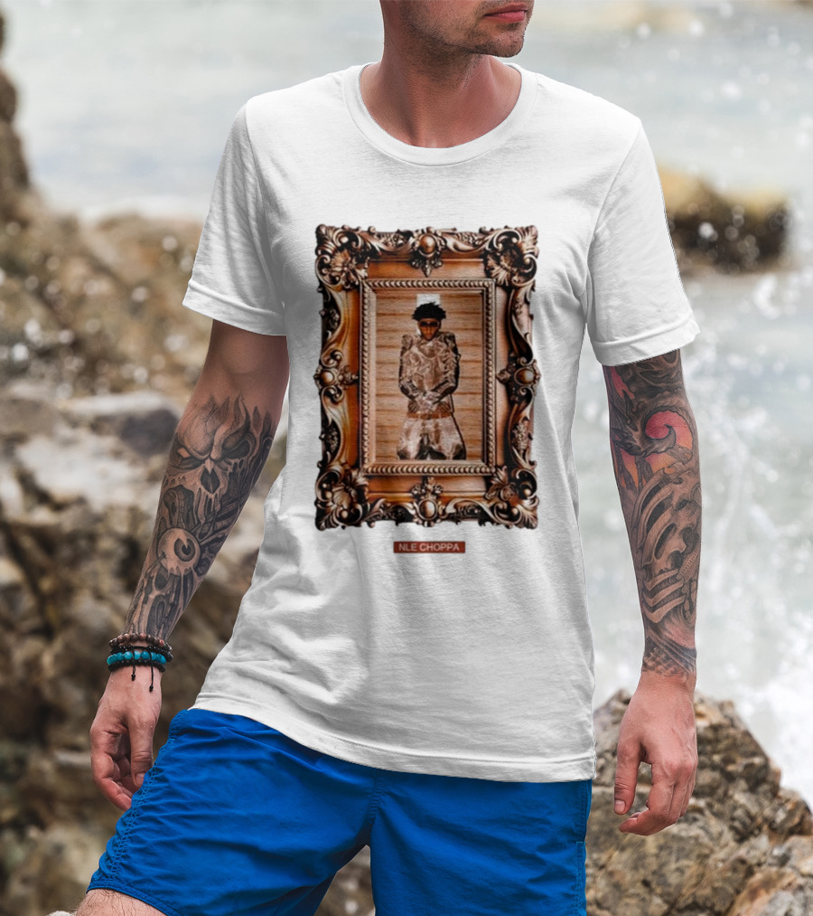 Nle Choppa Picasso Framed Portrait Sluffin Szn X Slut Szn T-Shirt