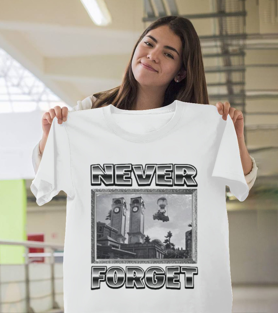 Dirty Bruhtees Never Forget Exploding Clock Towers Scene T-Shirt