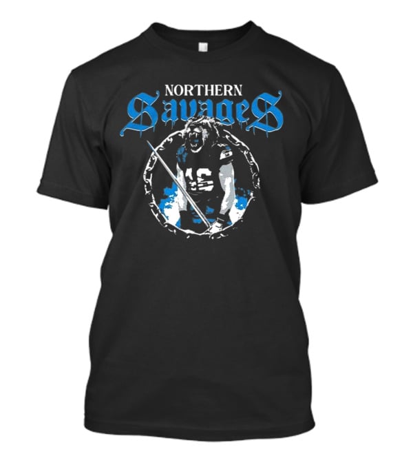 Northern Savages Dan Campbell Detroit Lions Defense T-Shirt