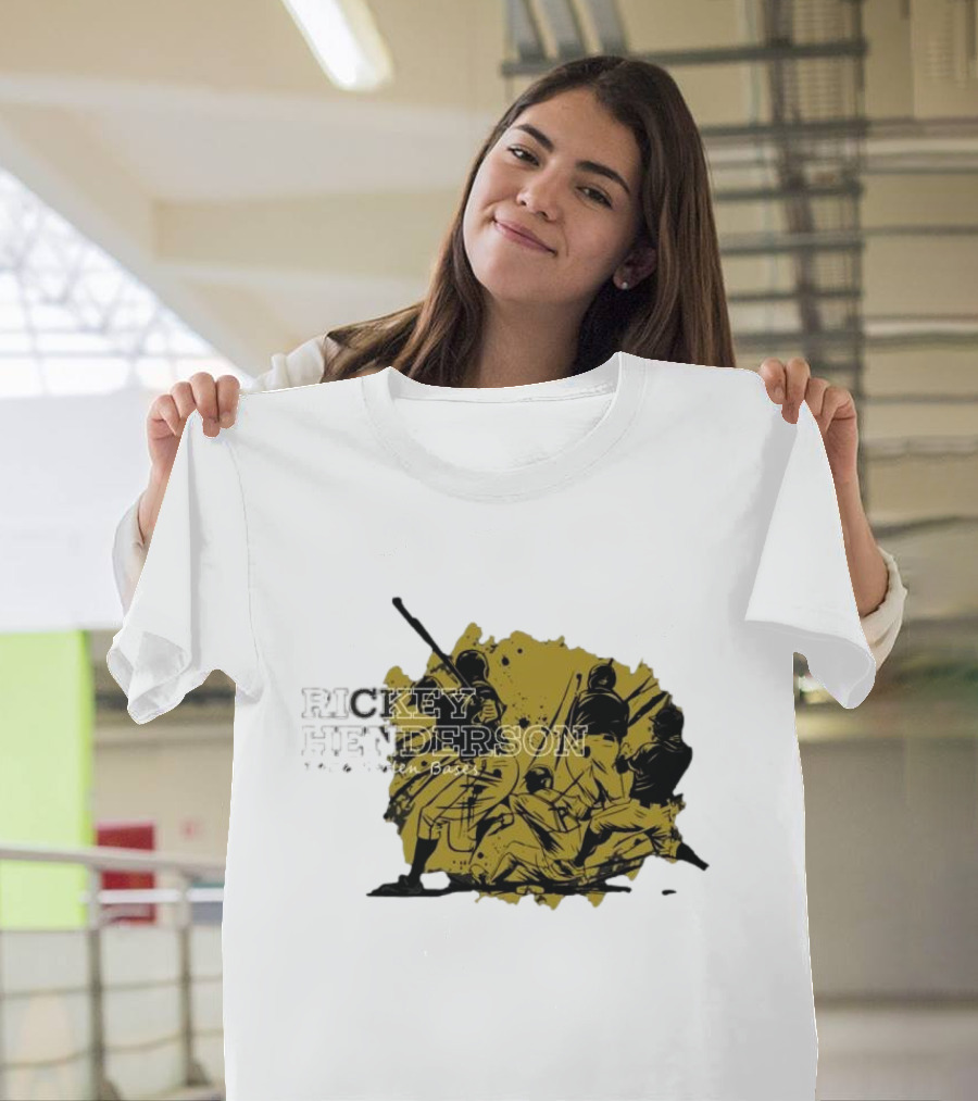 RICKEY HENDERSON 1406 STOLEN BASE T-Shirt