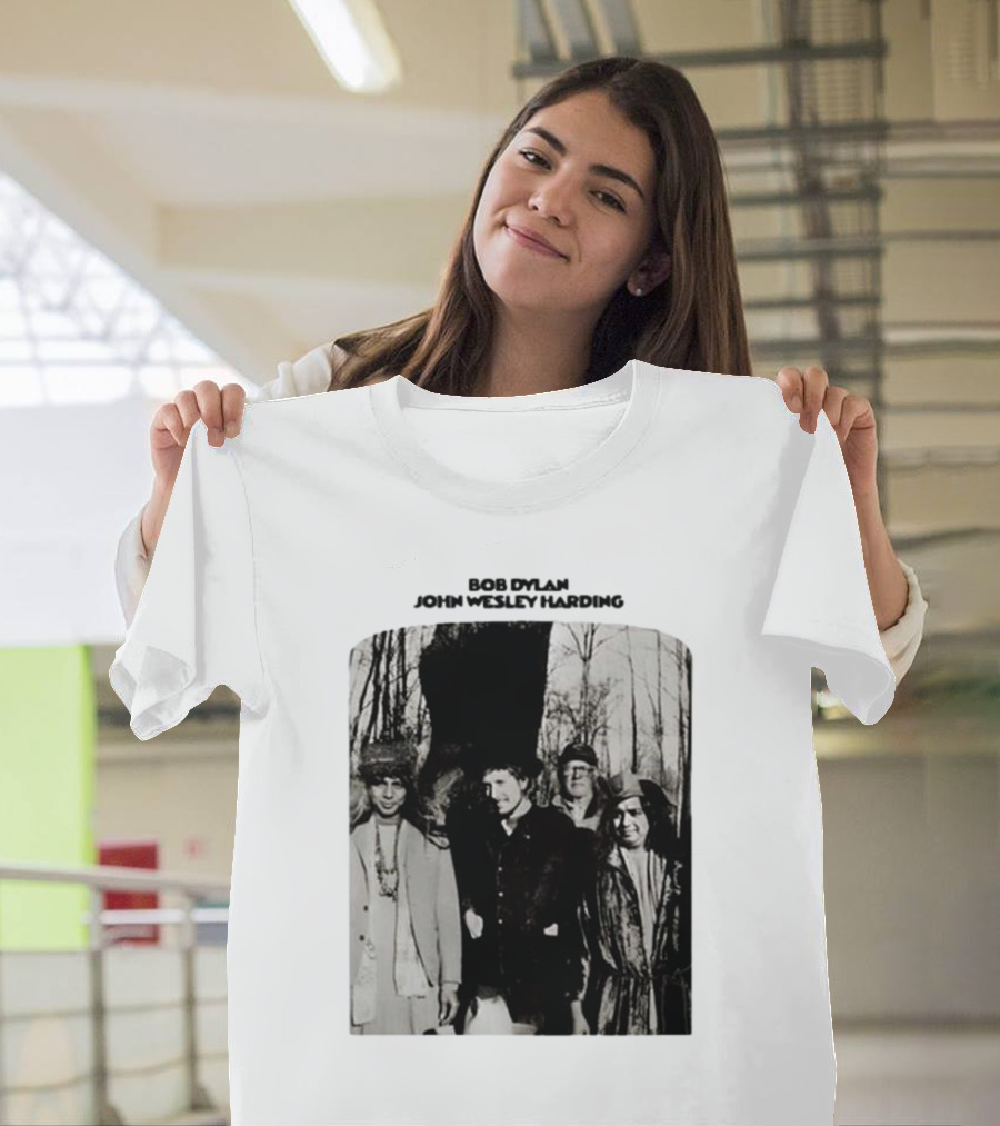 Bob Dylan John Wesley Harding Album Cover Image T-Shirt