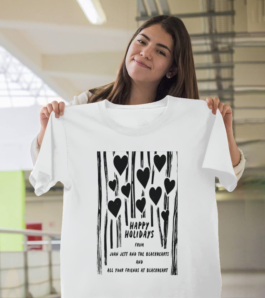 Happy Holidays from Joan Jett and the Blackhearts and All Your Friends at Blackheart T-Shirt
