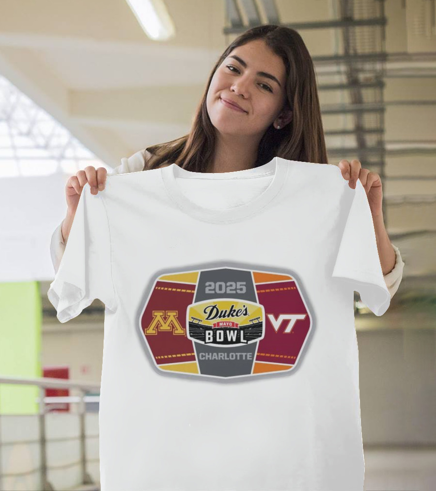 2025 Duke’s Mayo Bowl Minnesota vs Virginia Tech Charlotte T-Shirt