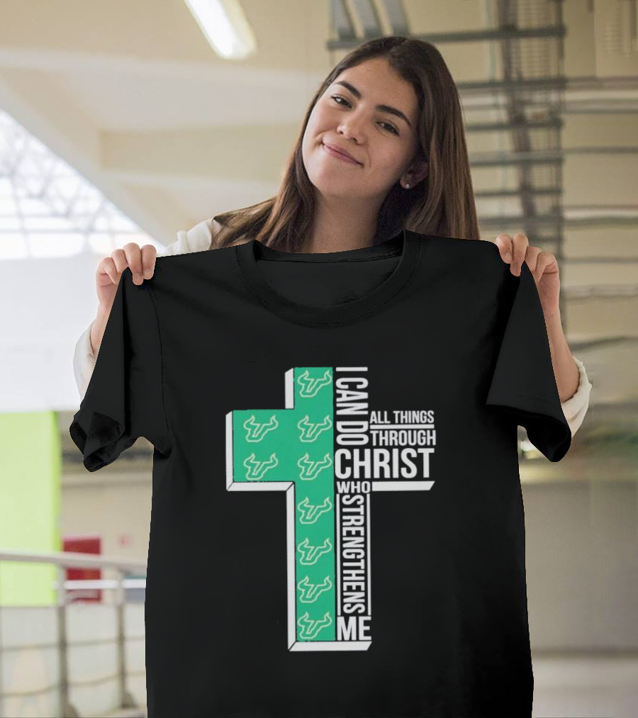 South Florida Bulls Christian Faith Empowerment With Cross T-Shirt
