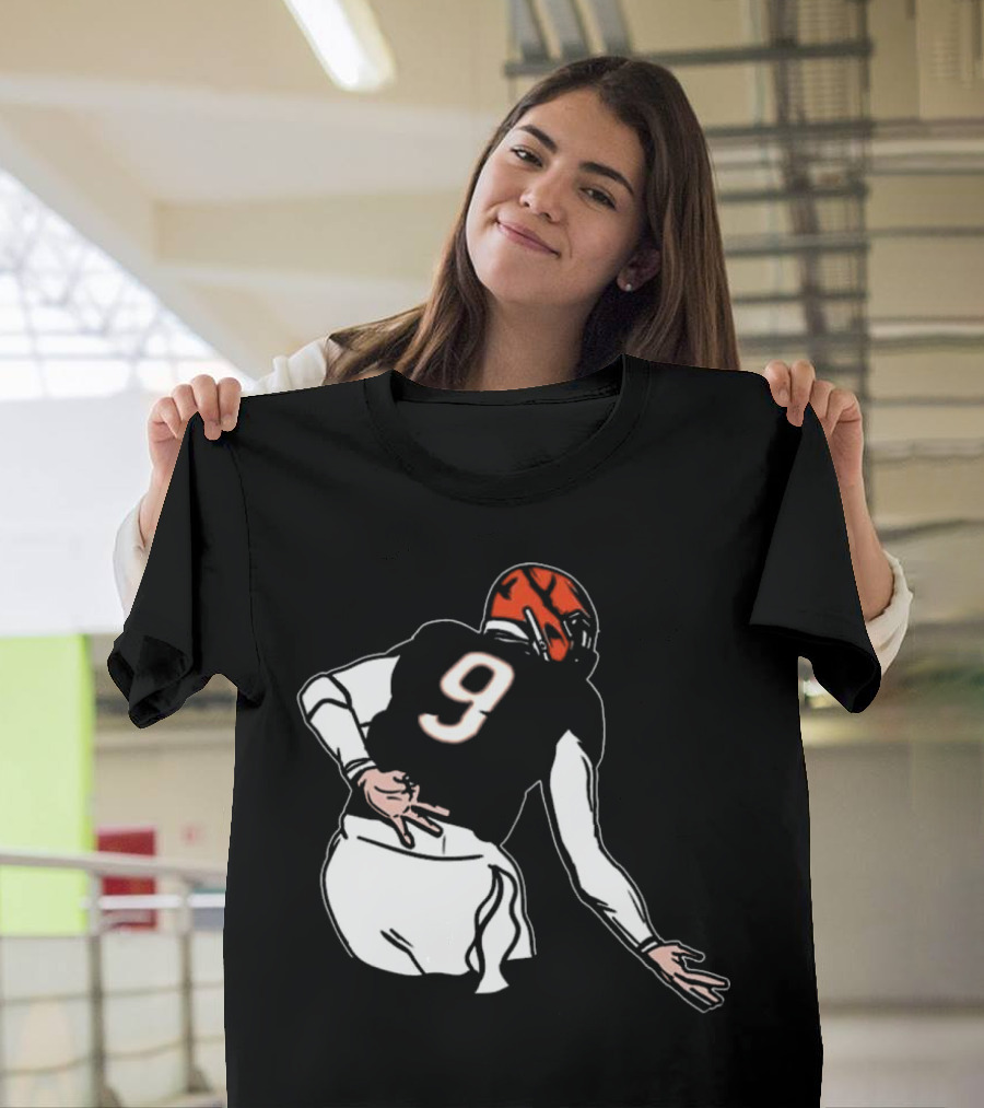 Joe Griddy Joe Burrow Number 9 Cincinnati Bengals Football T-Shirt