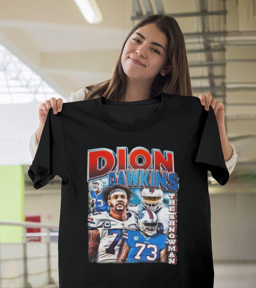 Dion Dawkins The Shnowman 73 Buffalo Football Star T-Shirt