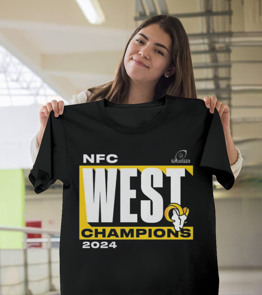NFC West Champions 2024 Los Angeles Rams Playoffs Fan T-Shirt
