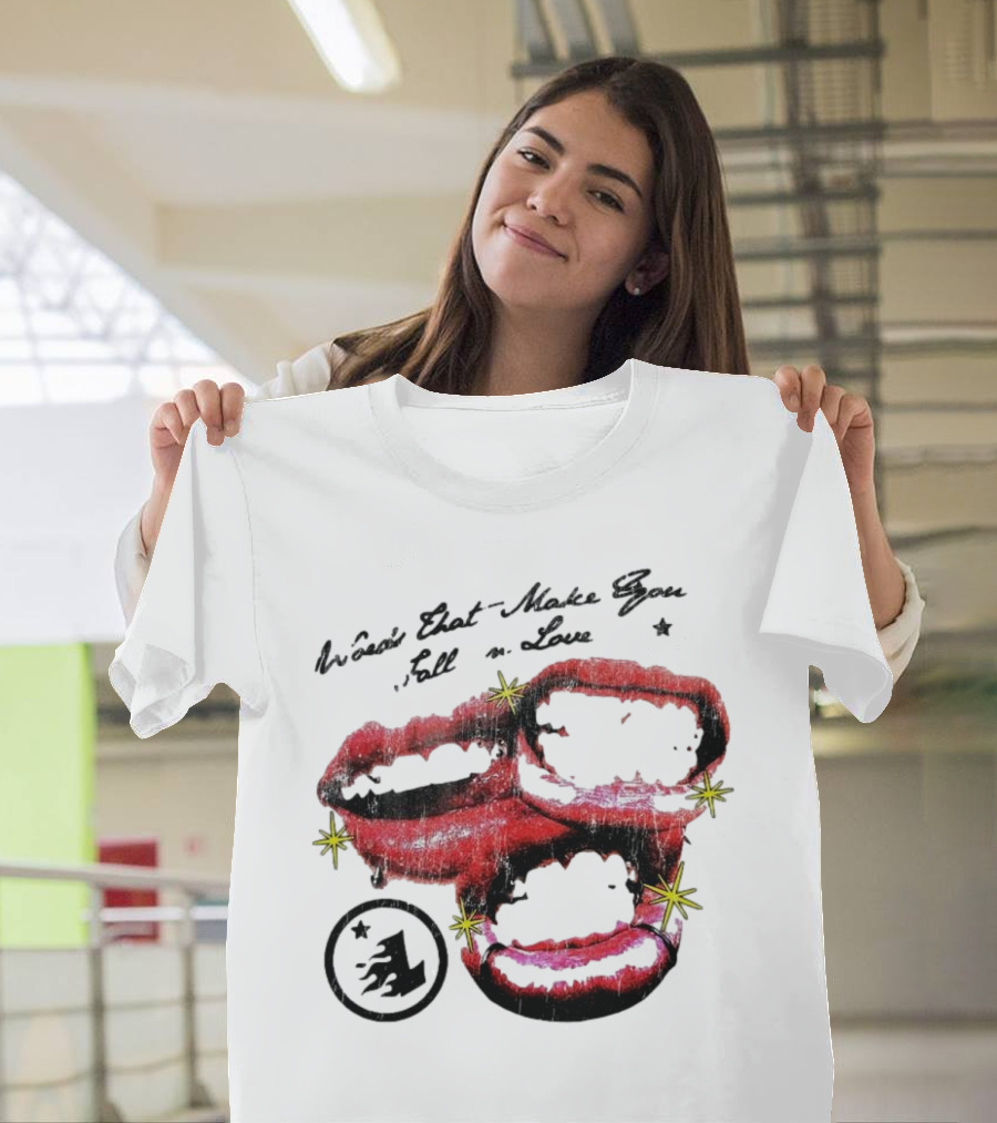 Lonely Hearts Club Words That Make You Fall In Love Lips Stars T-Shirt