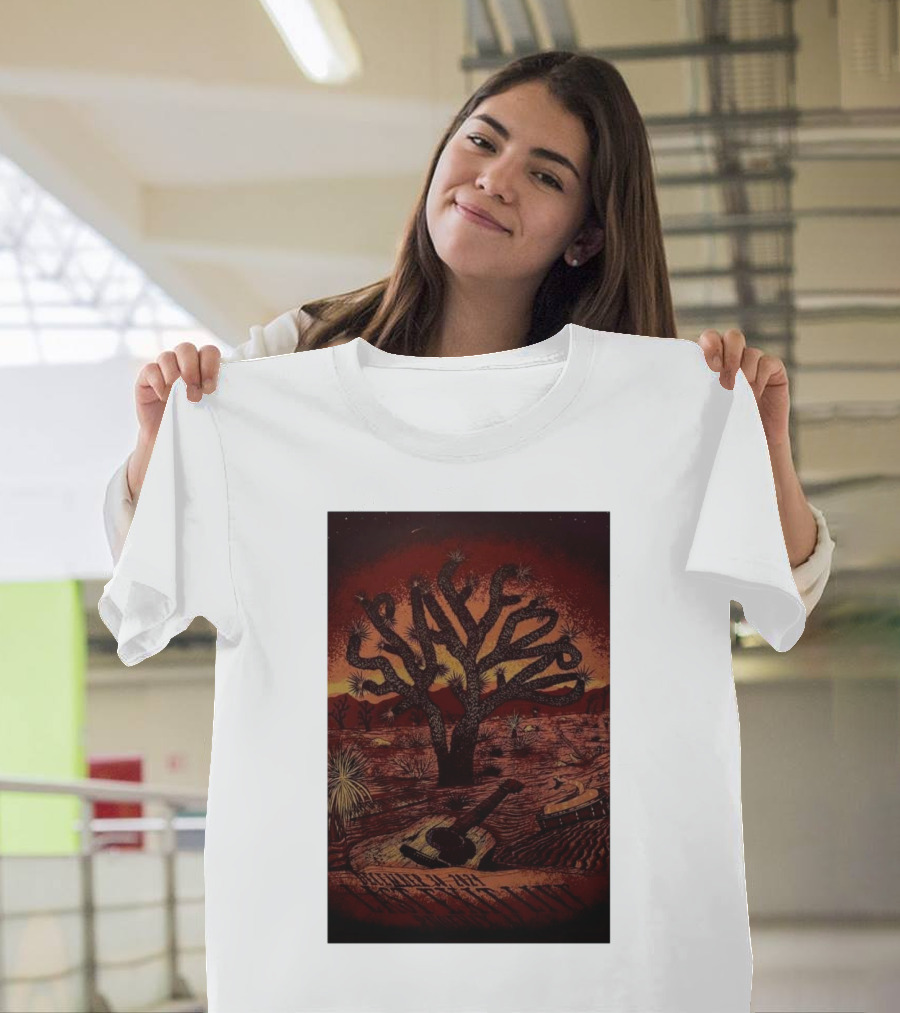 Spafford Dec 30 2024 Phoenix AZ Desert Tree Guitar T-Shirt