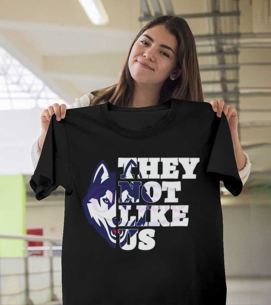 UConn Huskies They Not Like Us College Football 2025 T-Shirt