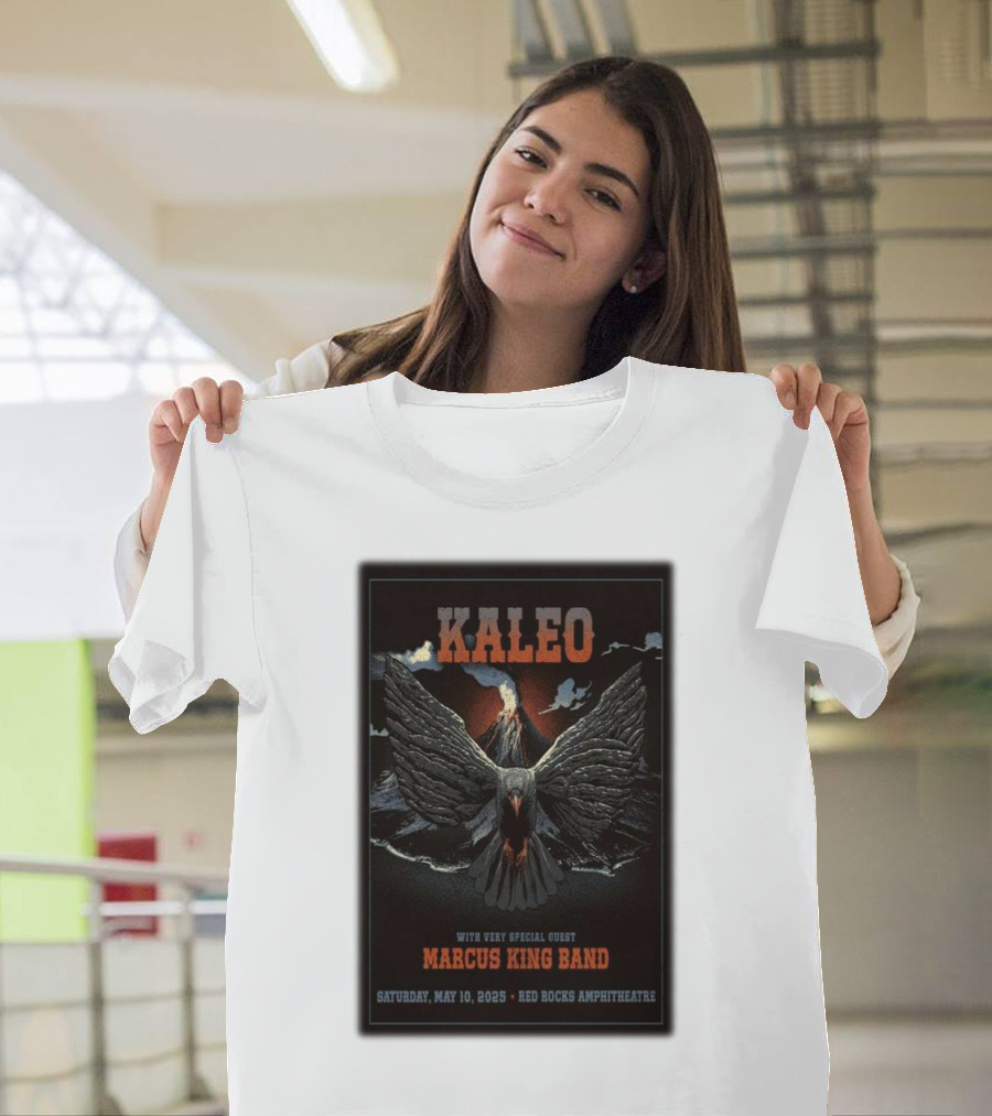 Kaleo with Very Special Guest Marcus King Band May 10 2025 Red Rocks Amphitheatre T-Shirt