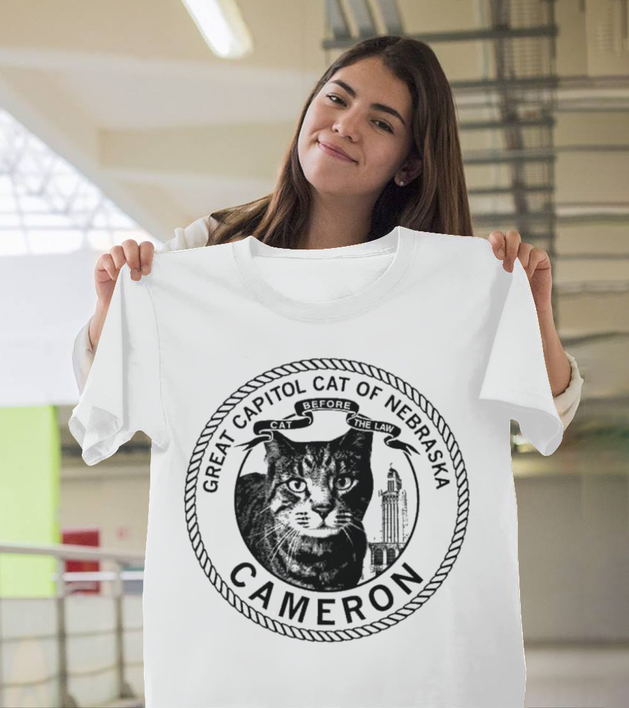 Cameron Great Capitol Cat Before The Law Of Nebraska T-Shirt