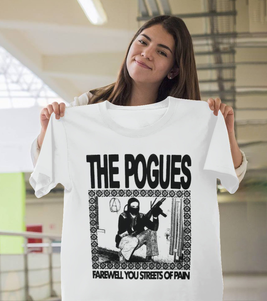 The Pogues Farewell You Streets Of Pain Copycat Video Press Merch T-Shirt