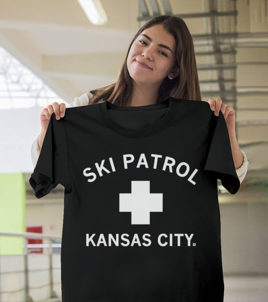 Kansas City Ski Patrol White Cross Emblem T-Shirt