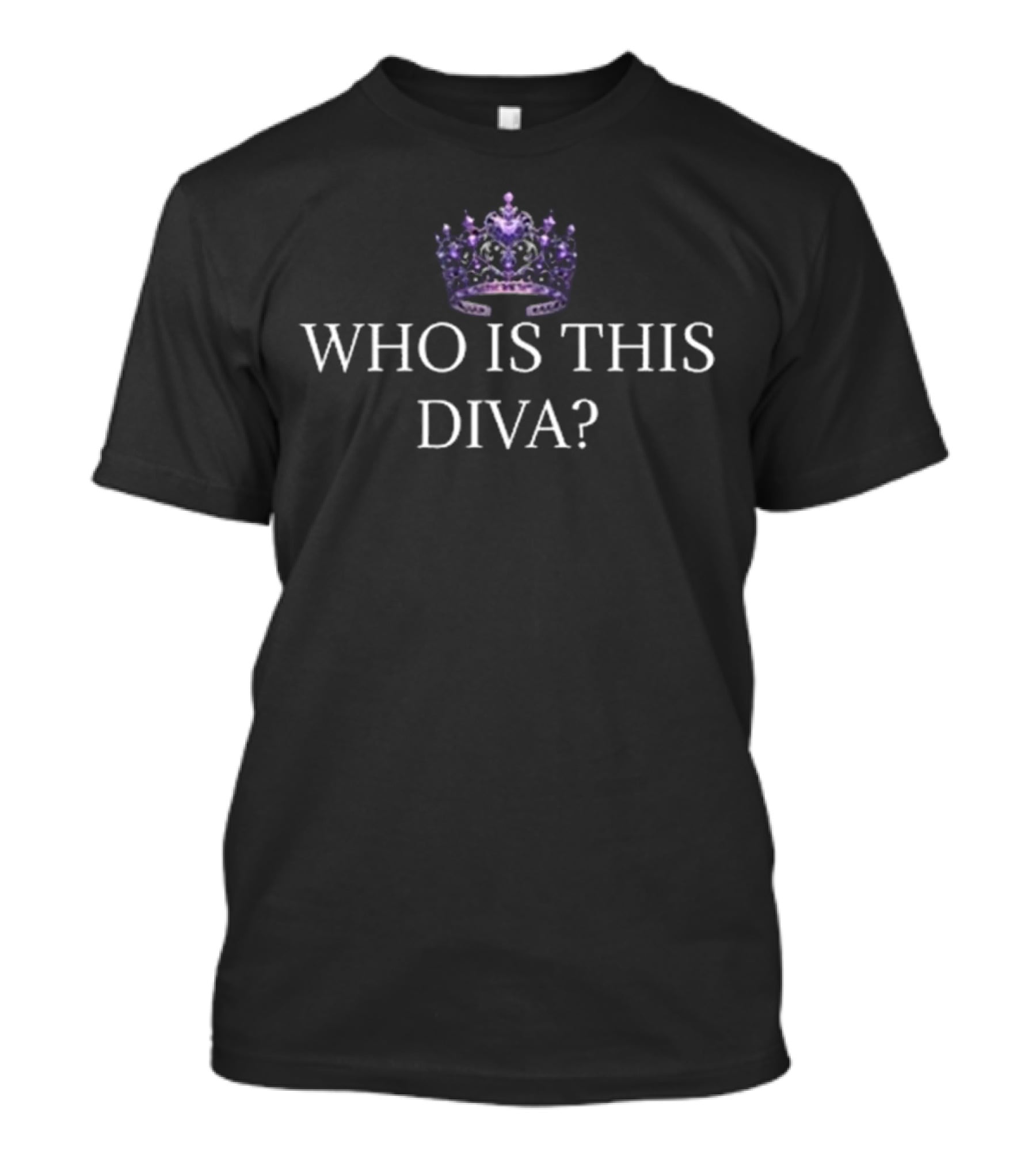 Lexington Jones Who Is This Diva Purple Crown Majesty T-Shirt