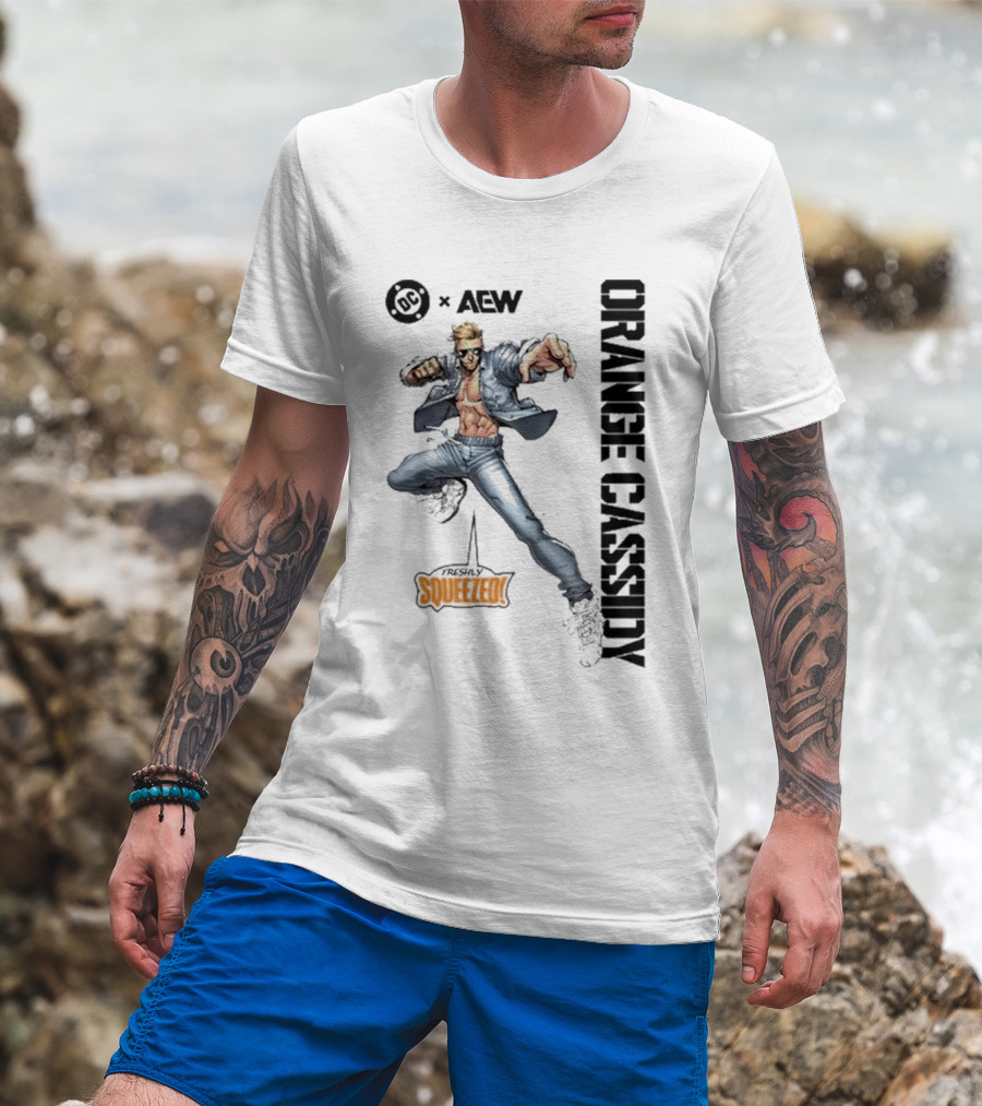 AEW Orange Cassidy Freshly Squeezed OC Comic T-Shirt