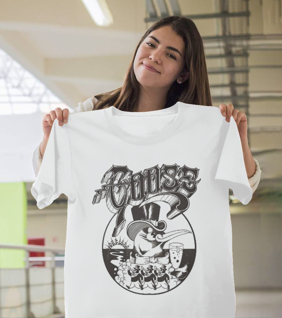 Goose Fancy Penguin NYE Event 2025 Dapper Top-Hat Celebration Scene T-Shirt