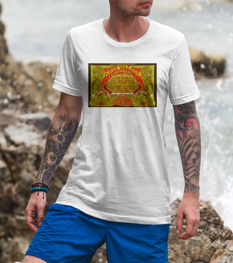 East Village Blues Festival Quartyard San Diego June 7 2025 Sue Palmer Motel Swing Orchestra Midnight Players Zivalva Soles T-Shirt