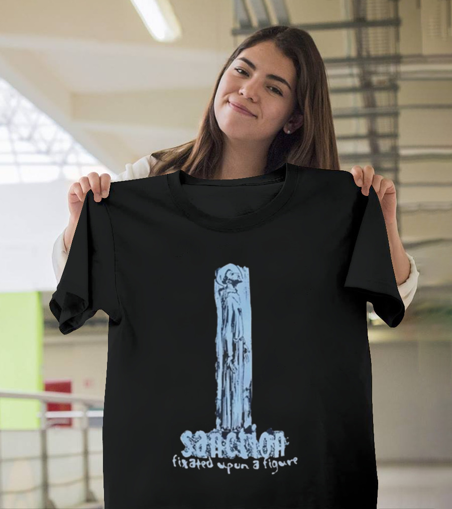 Sanction Fixated Upon A Figure 2025 Blue Monochrome T-Shirt
