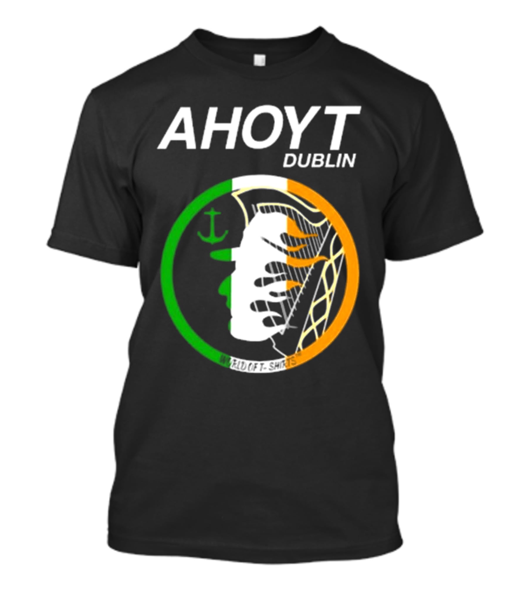 AHOYT Dublin Anchor Emblem Irish Tricolor T-Shirt