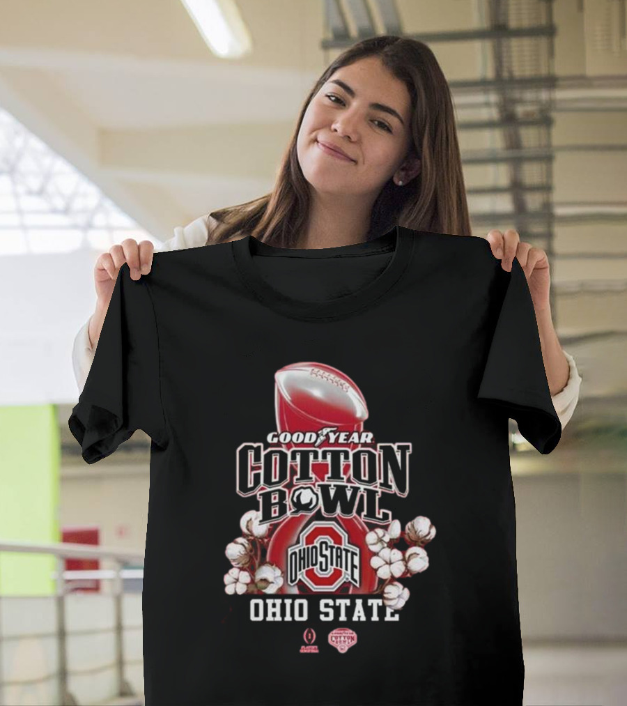 Ohio State Football Goodyear Cotton Bowl Champions Ohio State Cup 2025 NCAA T-Shirt