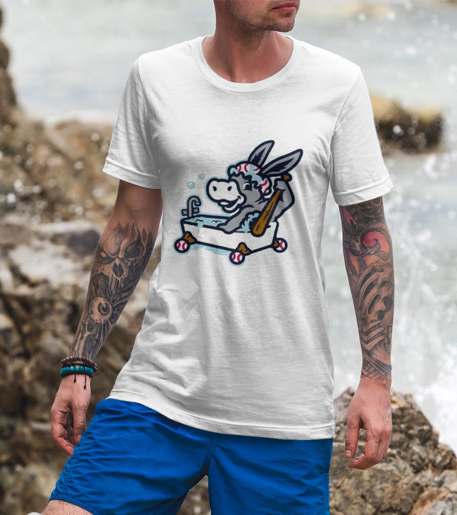 Bathtub Donkeys Baseball Bathtub Donkey Baseball T-Shirt