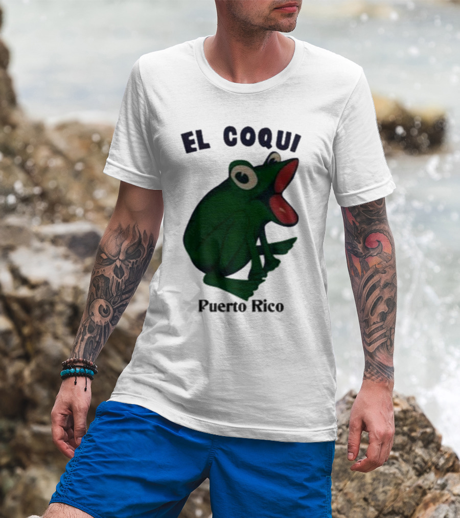 Dios Bunny El Coqui Puerto Rico Frog T-Shirt