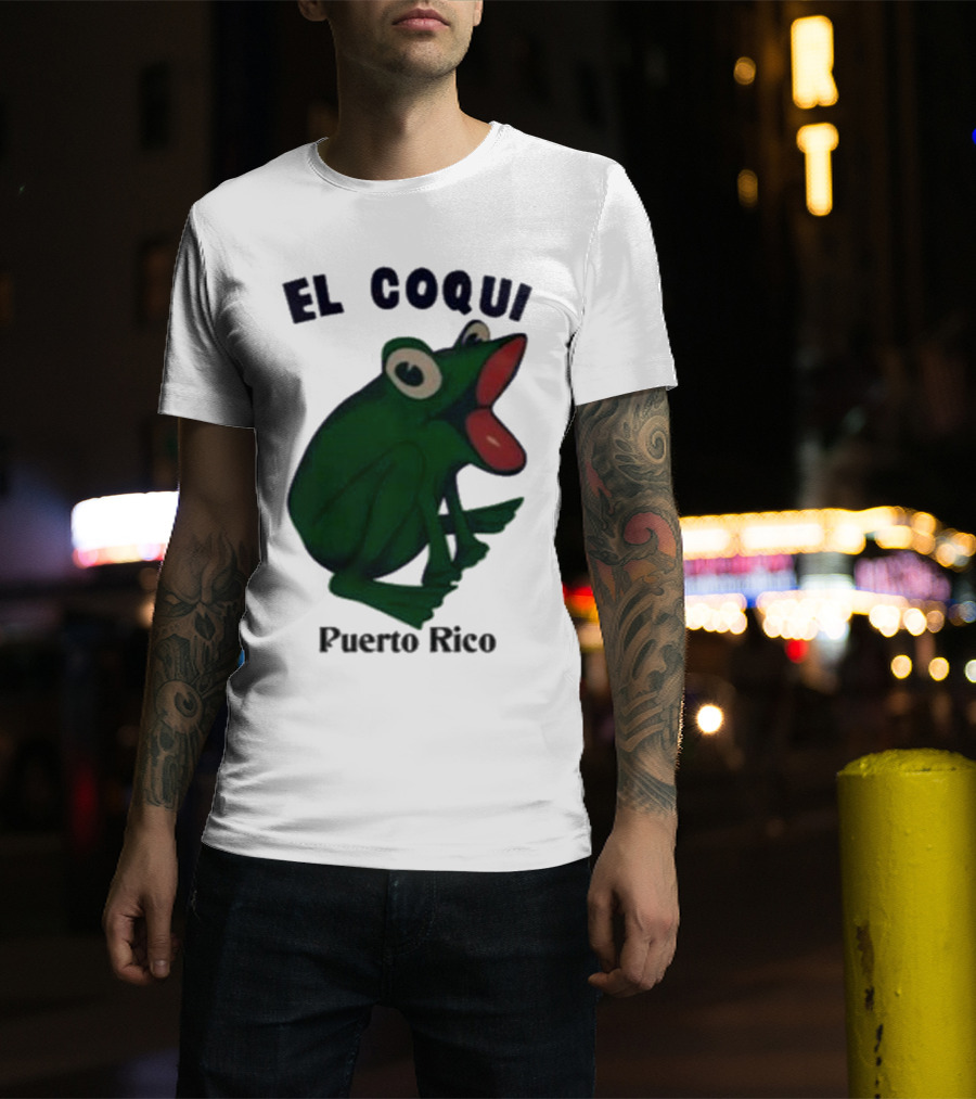 Dios Bunny El Coqui Puerto Rico Frog T-Shirt