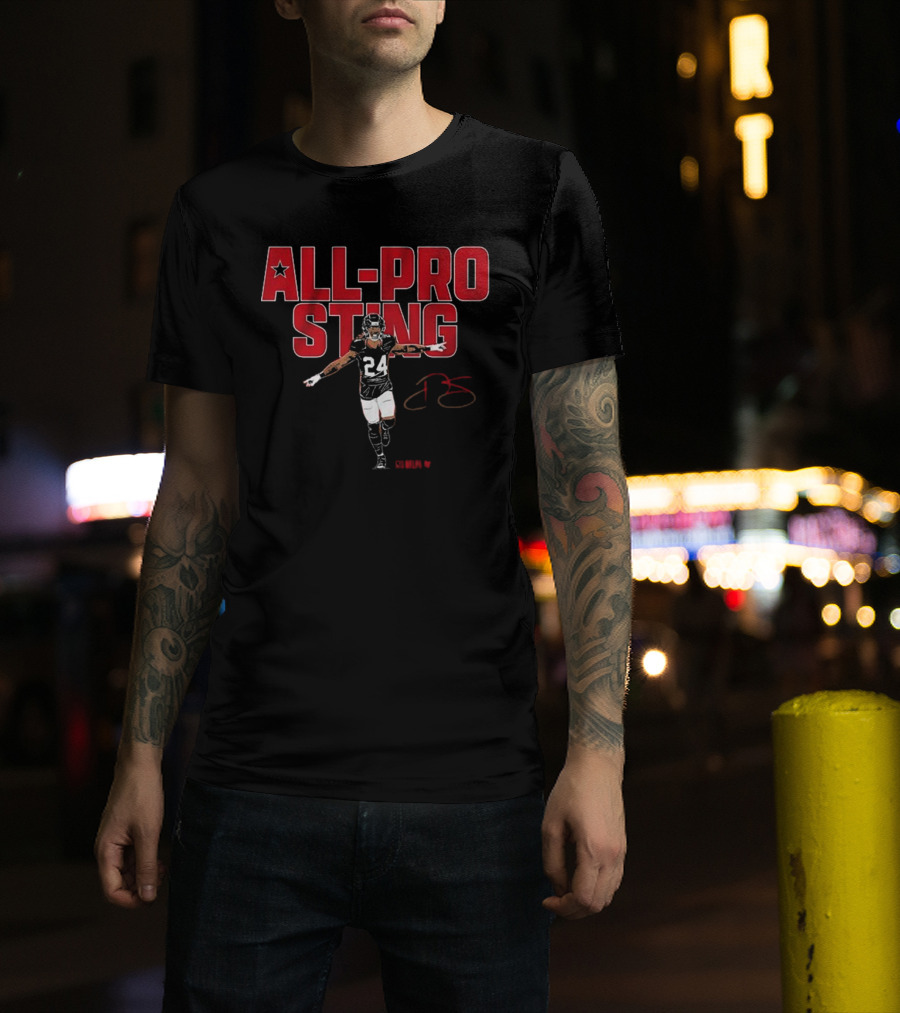 Derek Stingley Jr All-Pro Sting Number 24 Football Player T-Shirt