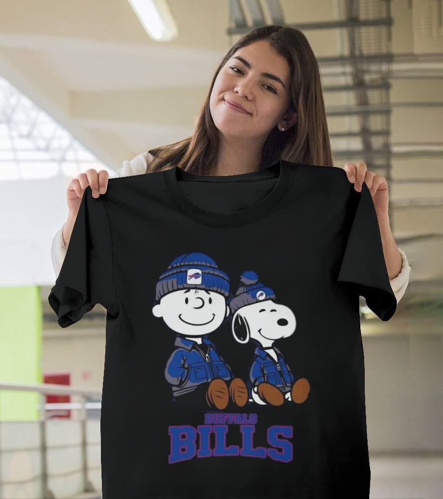 Charlie Brown Snoopy Buffalo Bills Fans 2025 T-Shirt