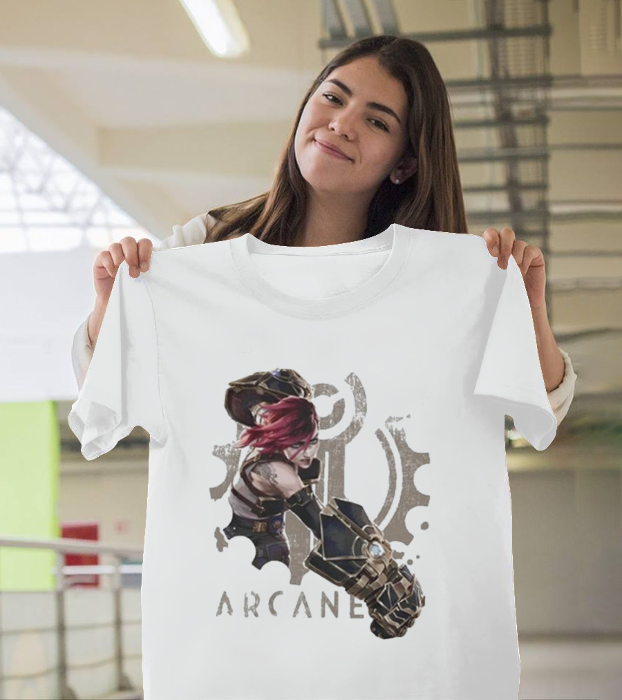 Arcane League of Legends Violet Fat Hands T-Shirt