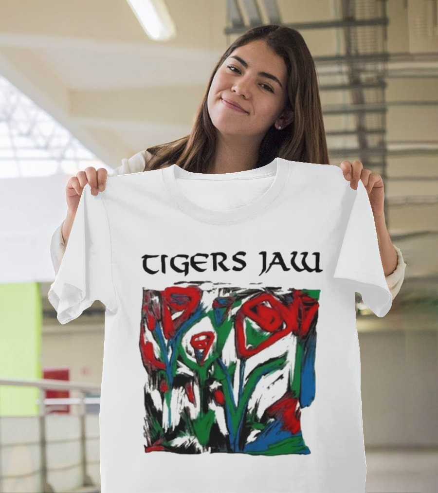 Tigers Jaw Lovesong Abstract Floral T-Shirt