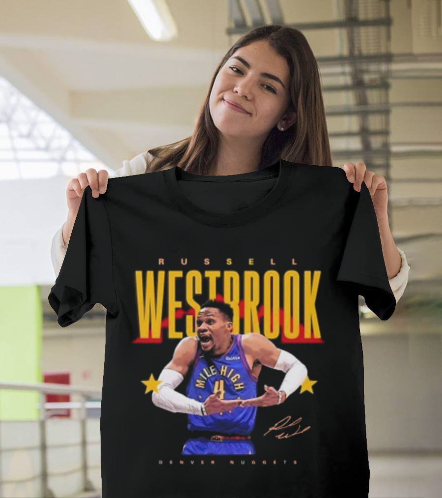 Russell Westbrook Mile High Denver Nuggets Signature T-Shirt