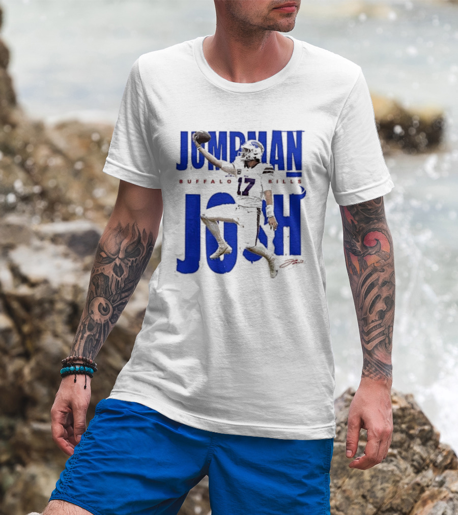 JUMPMAN JOSH BUFFALO BILLS 17 Signature T-Shirt