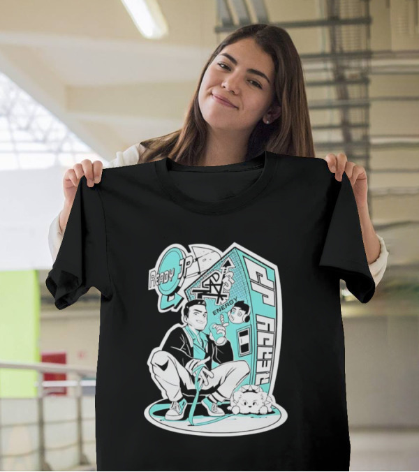 Ready JP Energy Machine Retro Style Oponok T-Shirt