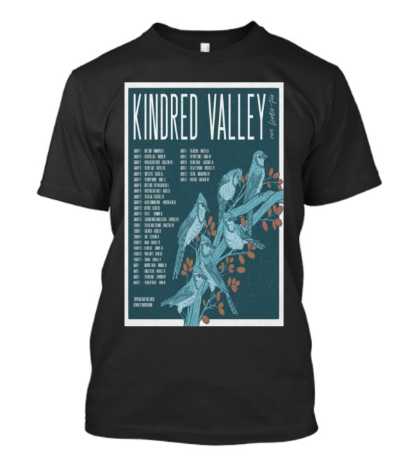 Kindred Valley 2025 Winter Tour Dates With Bird T-Shirt